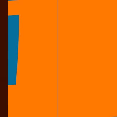 PAG. 86-87 Arancio-azzurro-amaranto. Pannello nitro su metallo cm 100x200. 1974